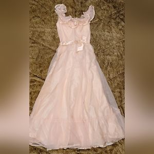 Vintage Peach Bridesmaid Dress 11/12